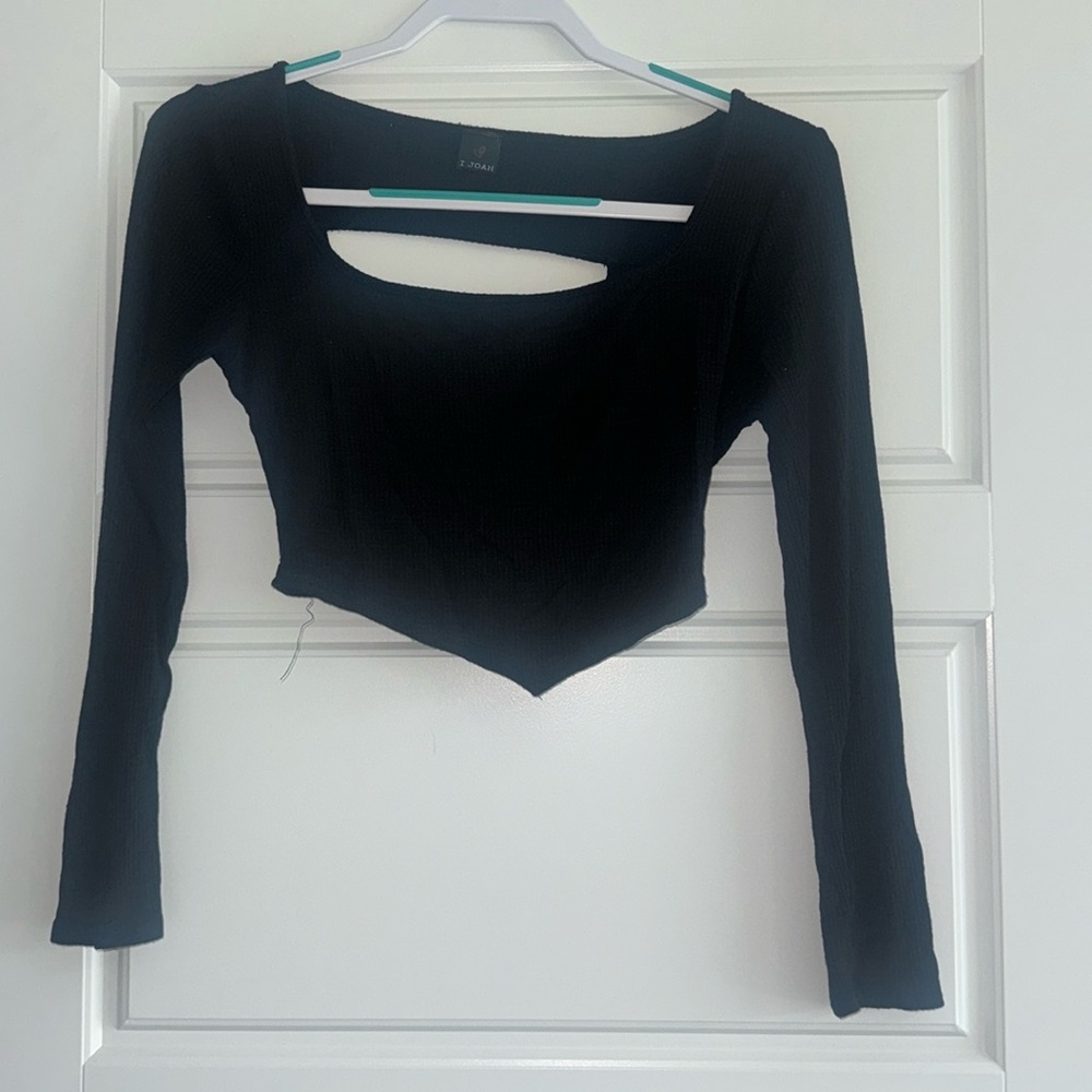Open back crop top
